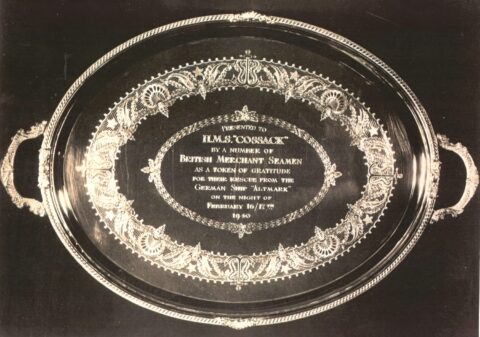 Engraved Silver Tray